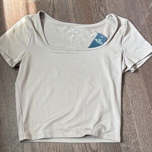 Hollister Women's Tan Crop Top